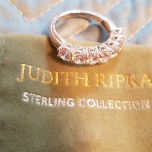 Judith Ripka 7 stone cz ring size 7